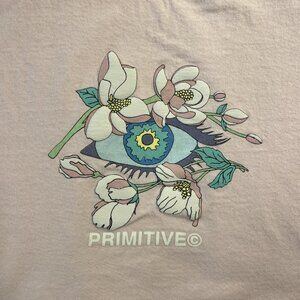 Medium Pink Primitive Skateboarding Graphic Crop Top T-Shirt